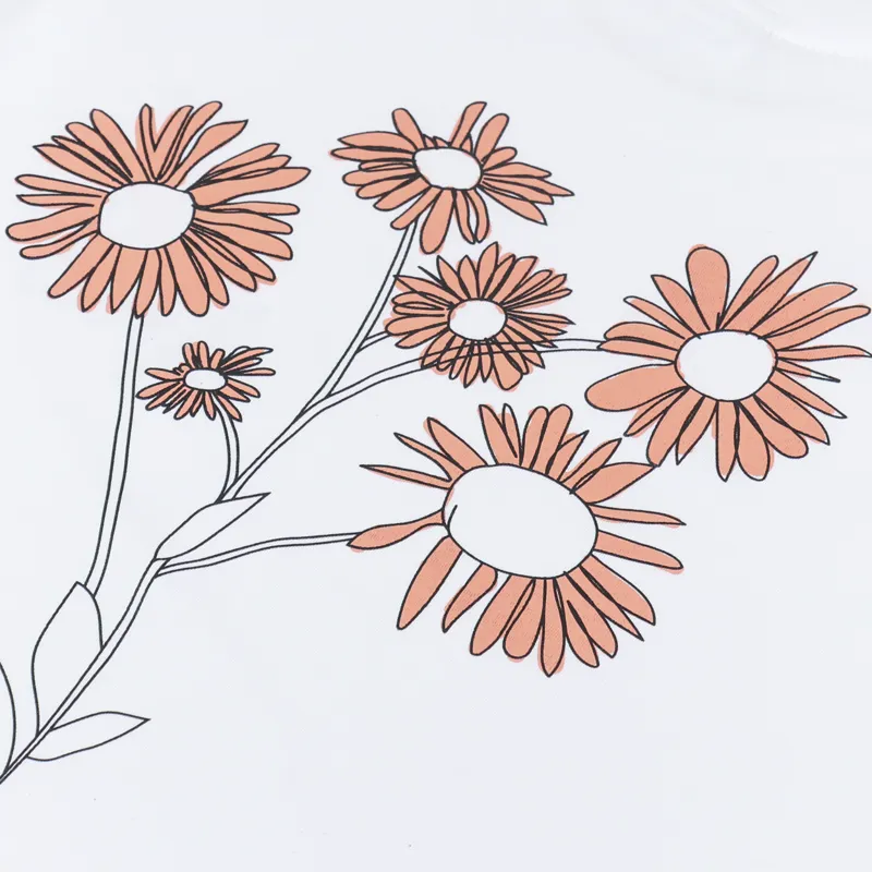 Working Class Heroes Spring Flowers T Shirt White-4